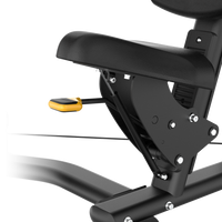 Thumbnail for Close-up of a Insight Fitness Iso-Lateral Seated Biceps Curl - BE031 with a yellow foot pedal on a white background
