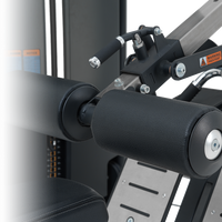 Thumbnail for Close-up of Insight Fitness Lat Pulldown/Seated Row - BE8026 with black padding and metal components.