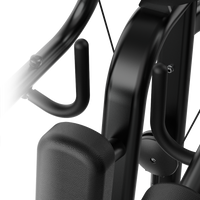 Thumbnail for Close-up of a Insight Fitness Lateral Raise - SA034 with handlebars and seat on a white background