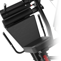 Thumbnail for Close-up of a Insight Fitness Leg Curl / Extension - SA037 seat with metal bars on a white background