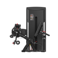 Thumbnail for Insight Fitness Leg Curl / Extension - SA037 with red accents on a white background