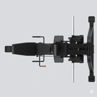 Thumbnail for Insight Fitness Leg Press - SH008 Mechanical device with various components on a white background