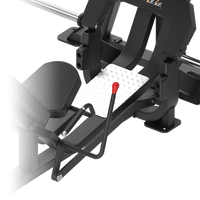 Thumbnail for Insight Fitness Leg Press - SH008 with black seat and red handle on a white background