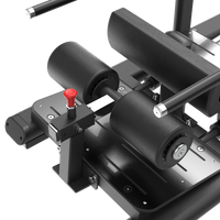 Thumbnail for Close-up of a Insight Fitness Lunge - SH023 with black and red parts on a white background