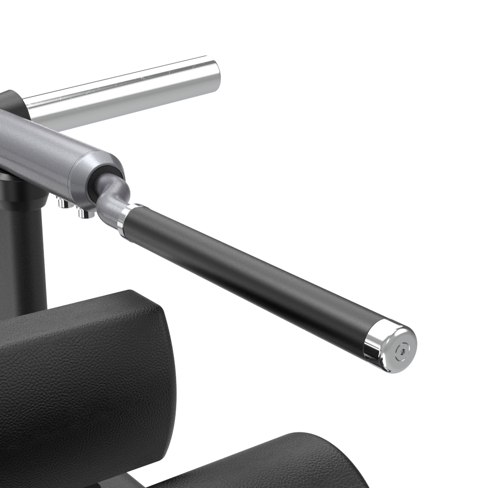 Close-up of a Insight Fitness Lunge - SH023 handle with a white background