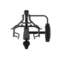 Thumbnail for Insight Fitness Multi Chest Press - SA043 frame with wheels on a white background