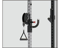Thumbnail for Insight Fitness Multi Function Squat Rack - C3 rack with weight attachment on a white background