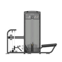 Thumbnail for Insight Fitness Multi Pulley Row - BE8005 with black frame and gray console on a white background