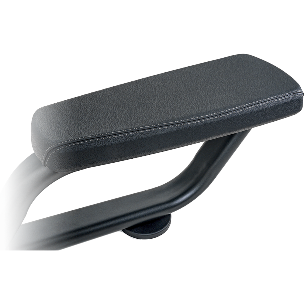 Insight Fitness Multi Pulley Row - BE8005 Black armrest on a white background