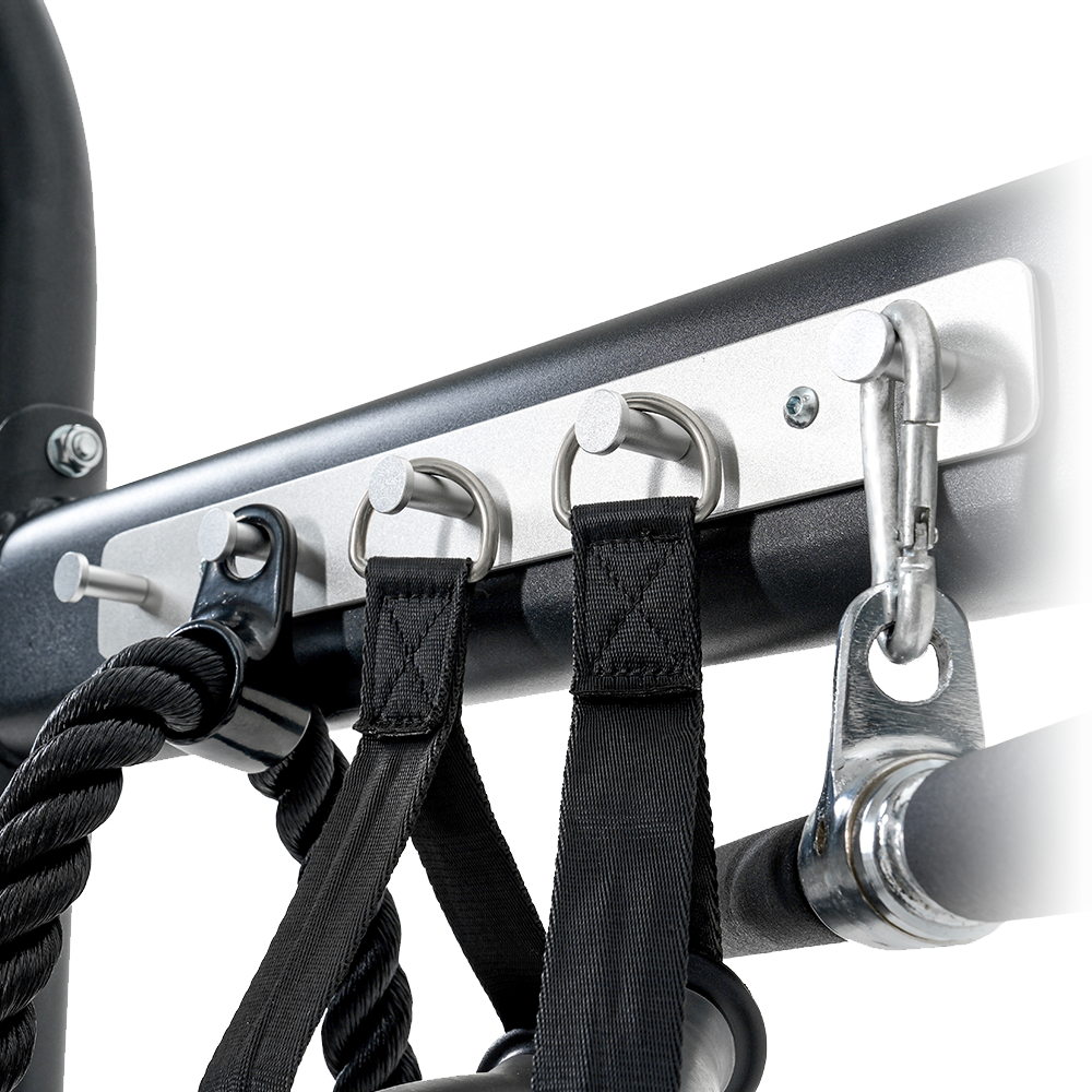 Insight Fitness Multi Pulley Row - BE8005 with straps on a white background