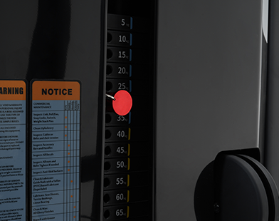 Insight Fitness Pectoral Fly - SA002 Control panel with a red indicator light on a dark background