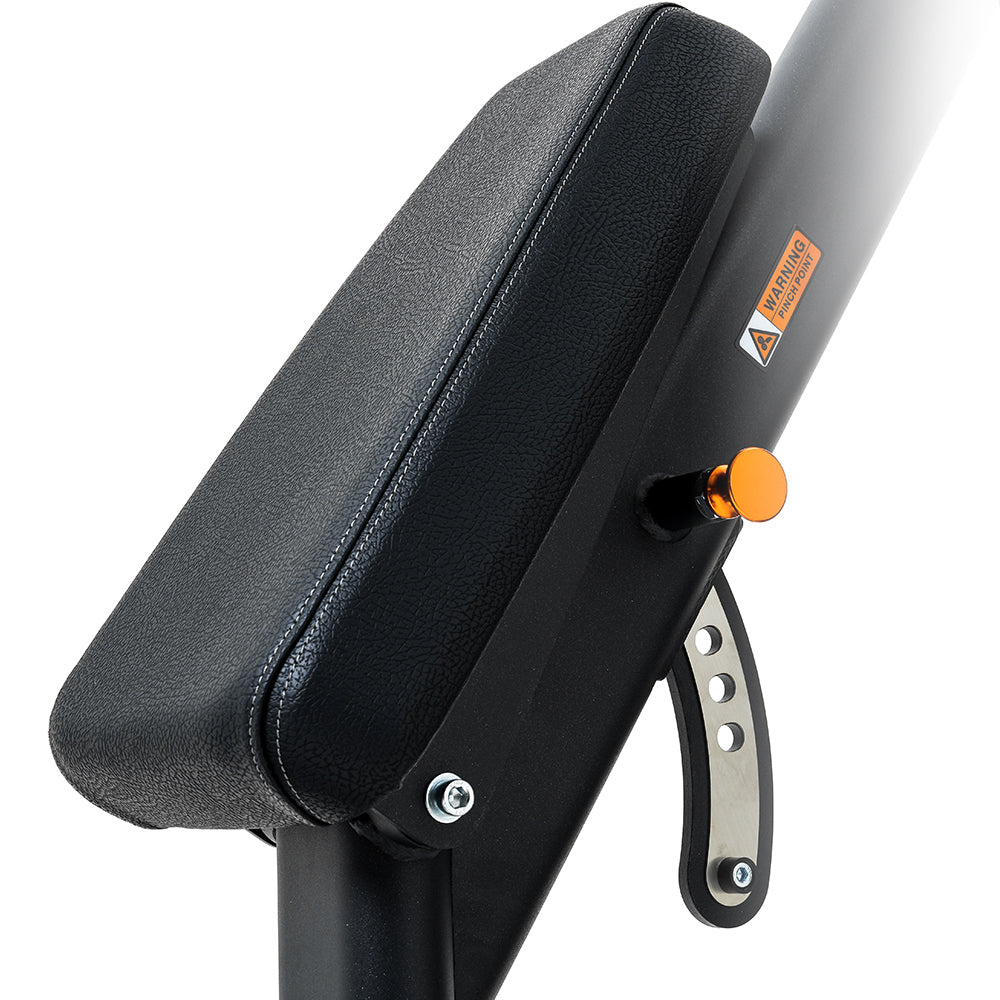Insight Fitness Pectoral Fly & Rear Deltoid - BE8003 armrest with orange button on a white background