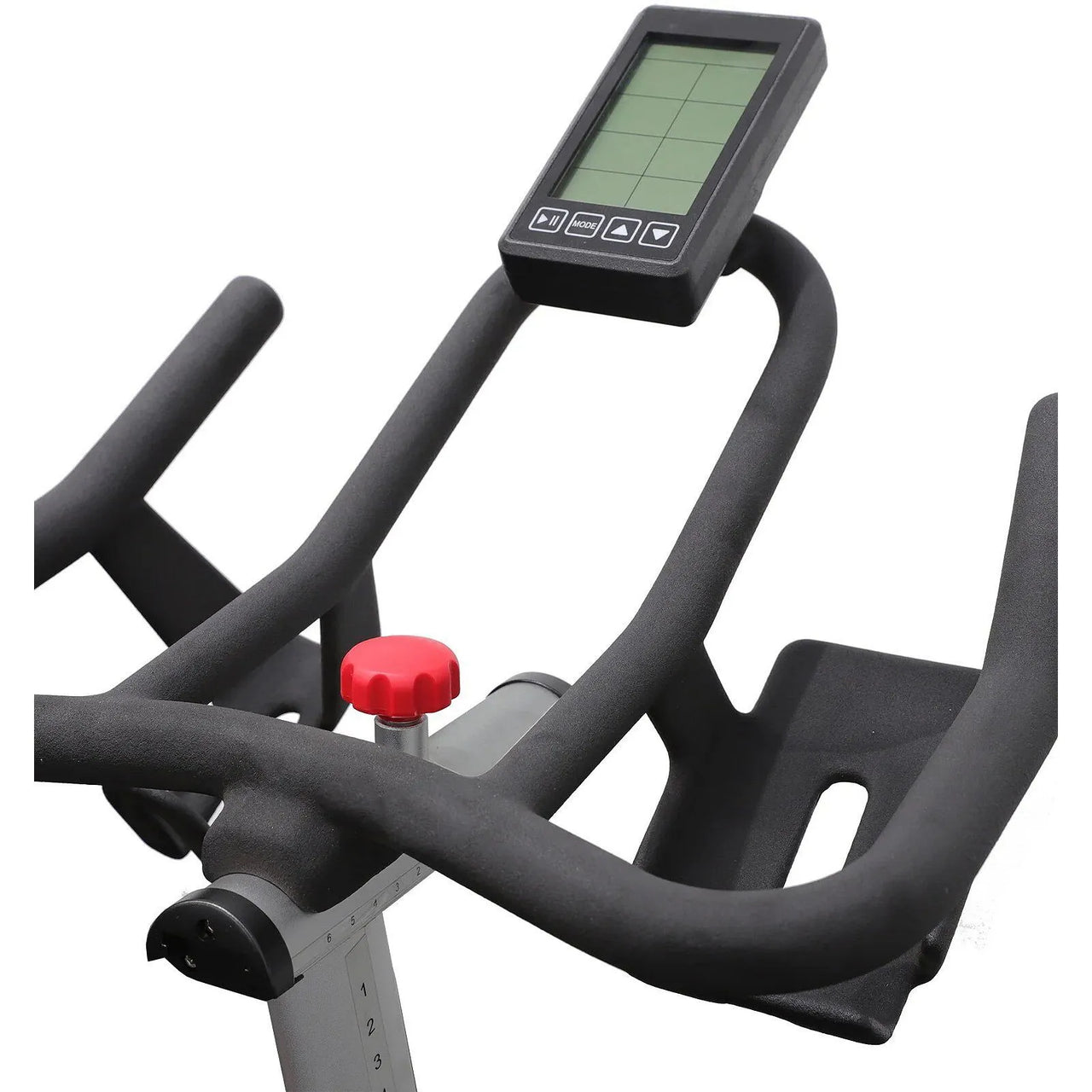 Insight Fitness SPINNING BIKE - SS-6000 with digital display on a white background