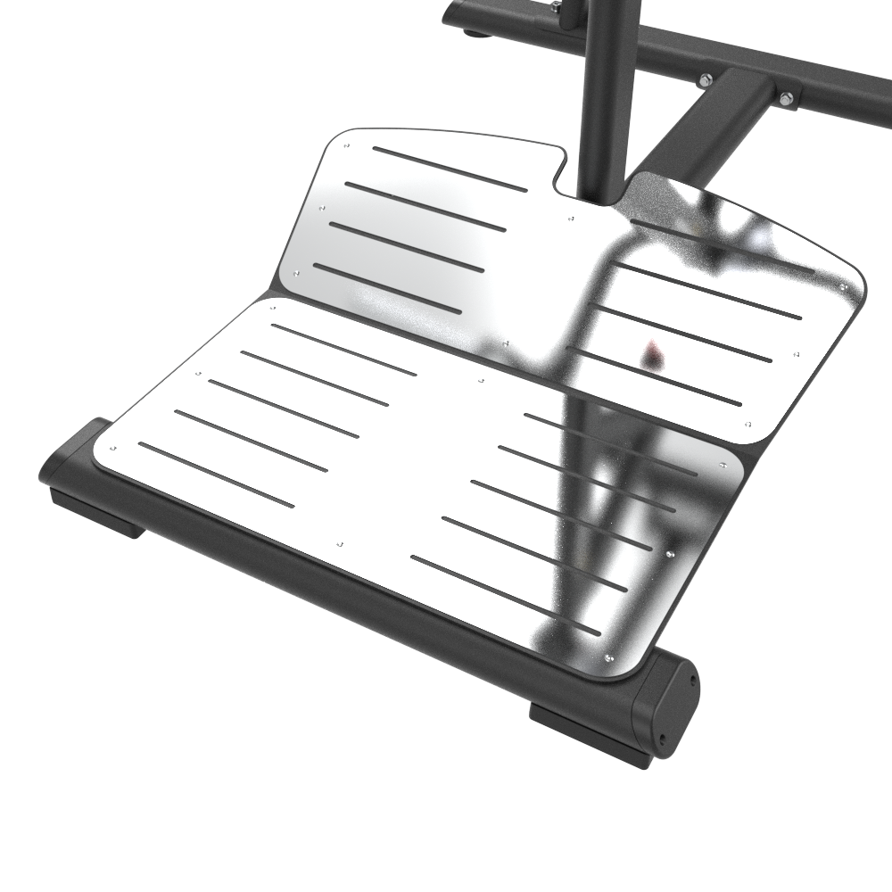 Insight Fitness SQUAT Machine - SH021 Metal footrest with black frame on a white background