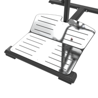 Thumbnail for Insight Fitness SQUAT Machine - SH021 Metal footrest with black frame on a white background