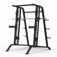 Thumbnail for Insight Fitness Smith Machine & Squat Rack - DR001 with multiple bars on a white background