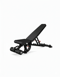 Thumbnail for Insight Fitness Super FID Bench - BS020 bench with gray accents, designed for various workout positions, with padding and adjustable backrest.