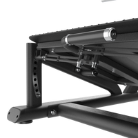 Thumbnail for Close-up of a Insight Fitness V Squat - SH038 table with visible screws on a white background