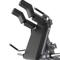 Thumbnail for Close-up of a Insight Fitness V Squat - SH038 with metallic components on a white background
