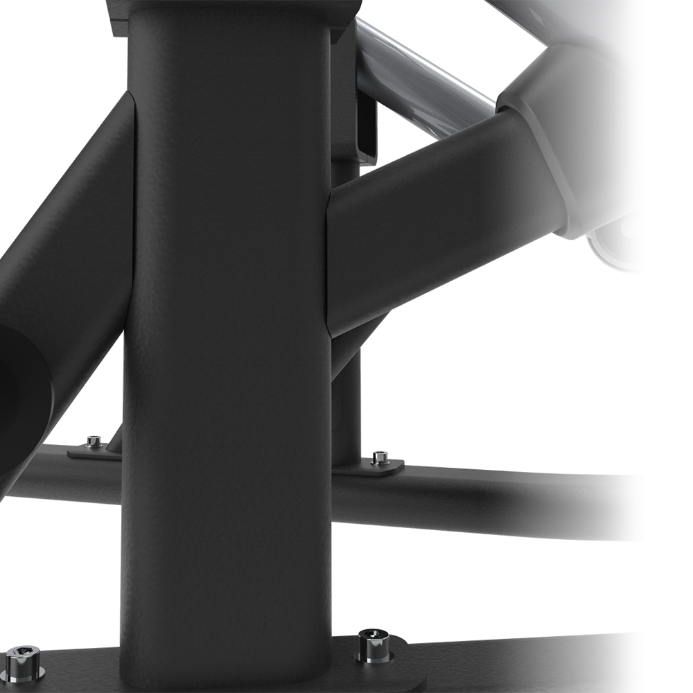 Close-up of a Insight Seated Row - SH005 with a white object on top against a white background