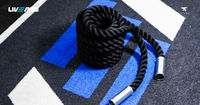 Thumbnail for LivePro Aluminium Handle Battle Rope 9 Metre - LP8173