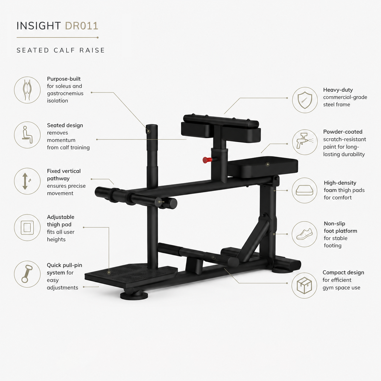 Insight Fitness Seated Calf Raise - DR011