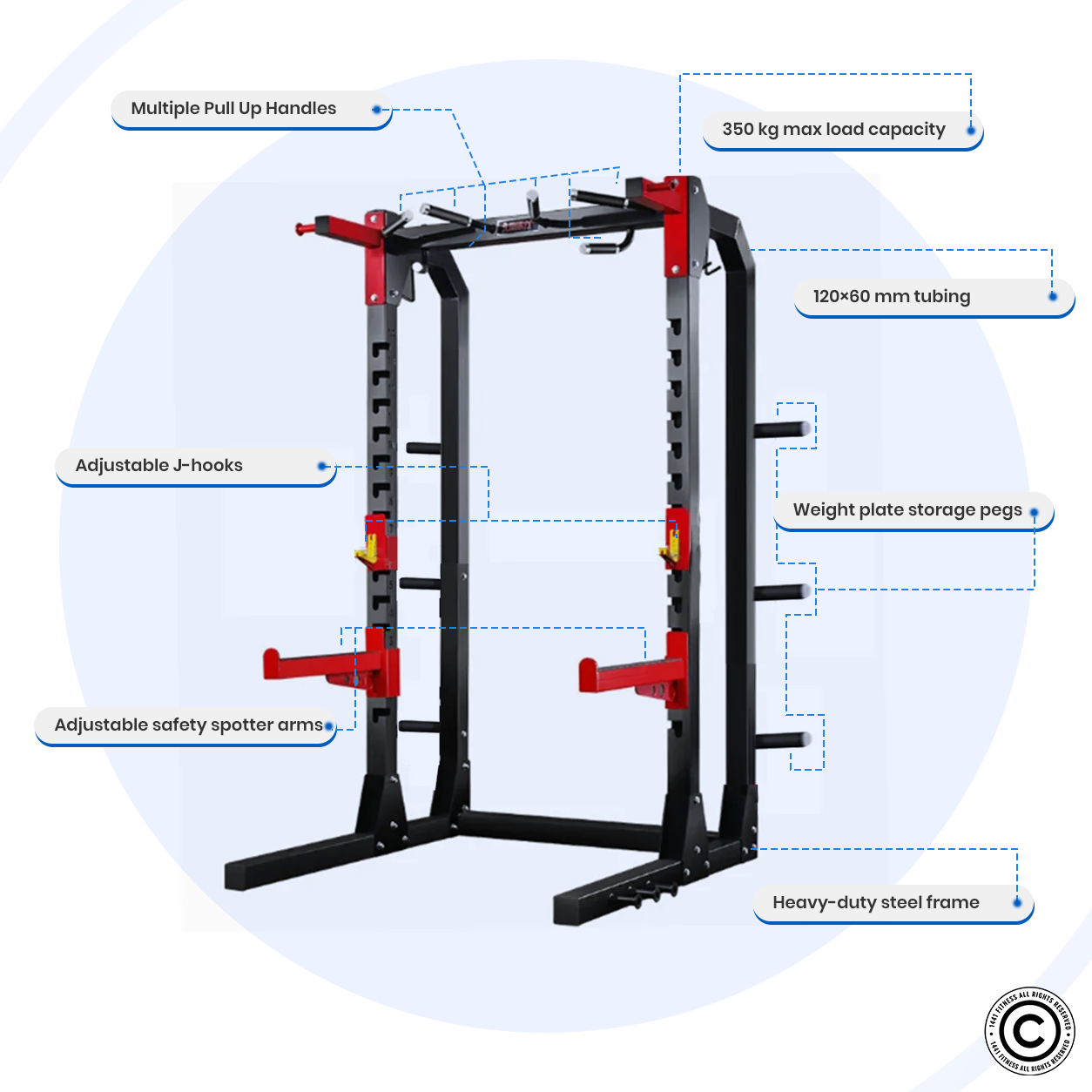 Commercial Squat Rack - J611