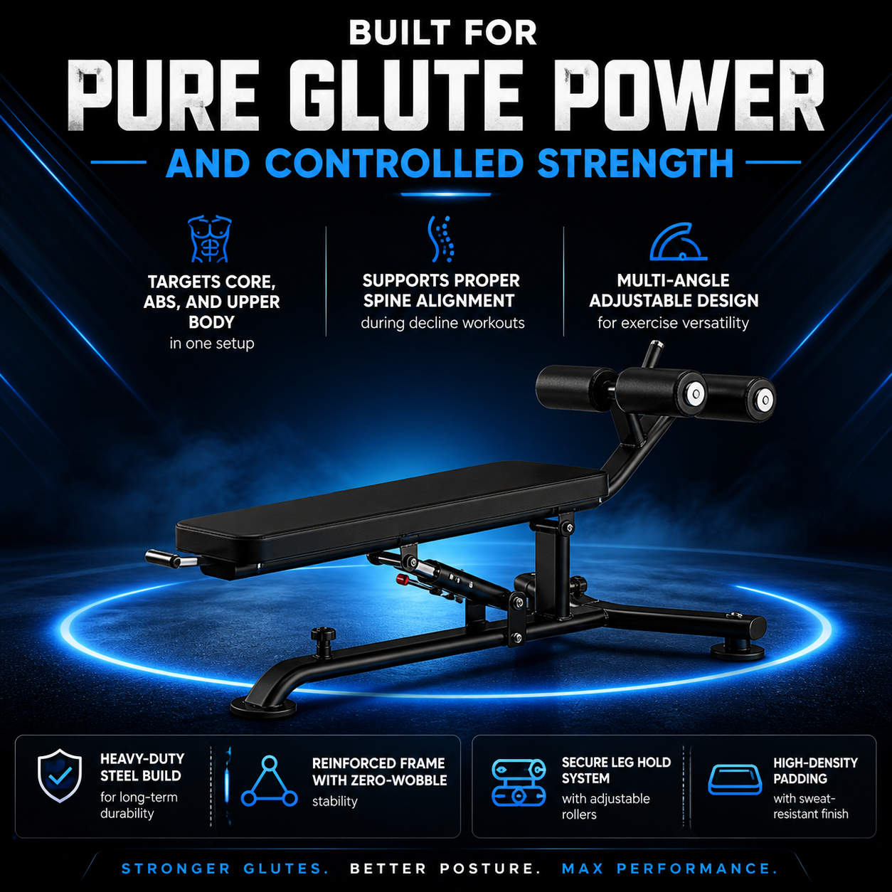 Insight Fitness Decline Adjustable Bench - DR025