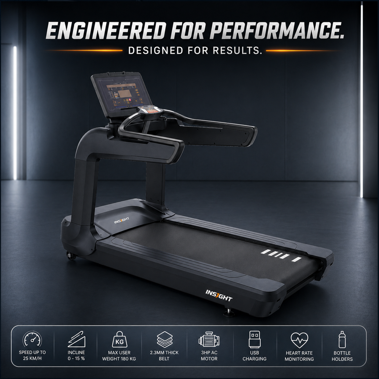 Insight Fitness Commercial Treadmill - RT5