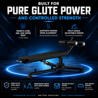 Thumbnail for Insight Fitness Decline Adjustable Bench - DR025