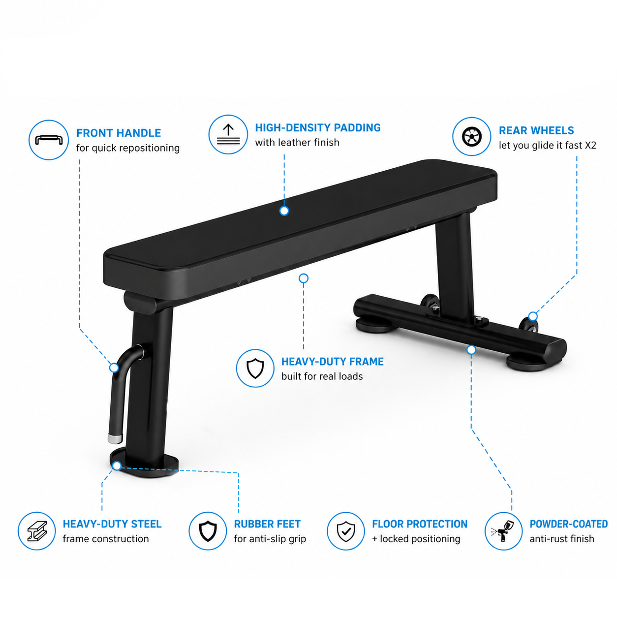 Insight Fitness Flat Bench - DR014