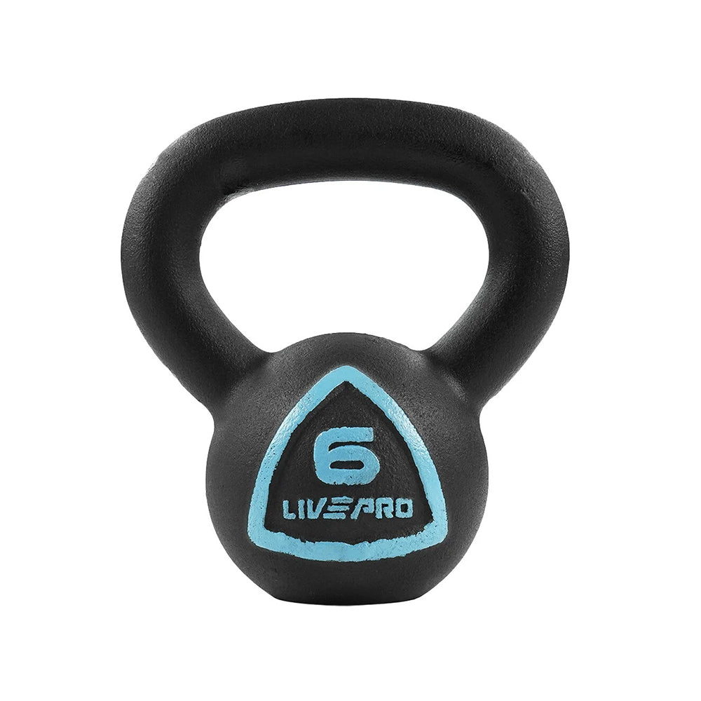 LivePro Cast Iron Kettlebell 4 KG to 28 KG - LP8041