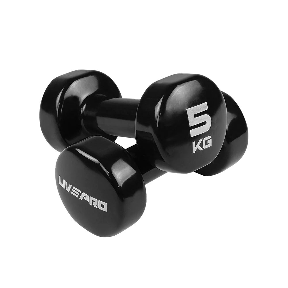 Livepro Vinyl Dumbbells 1 Kg to 5 Kg - LP8076