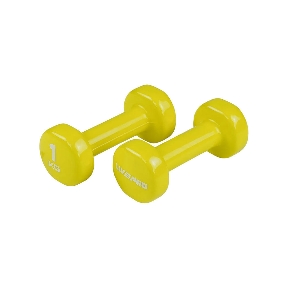 Livepro Vinyl Dumbbells 1 Kg to 5 Kg - LP8076