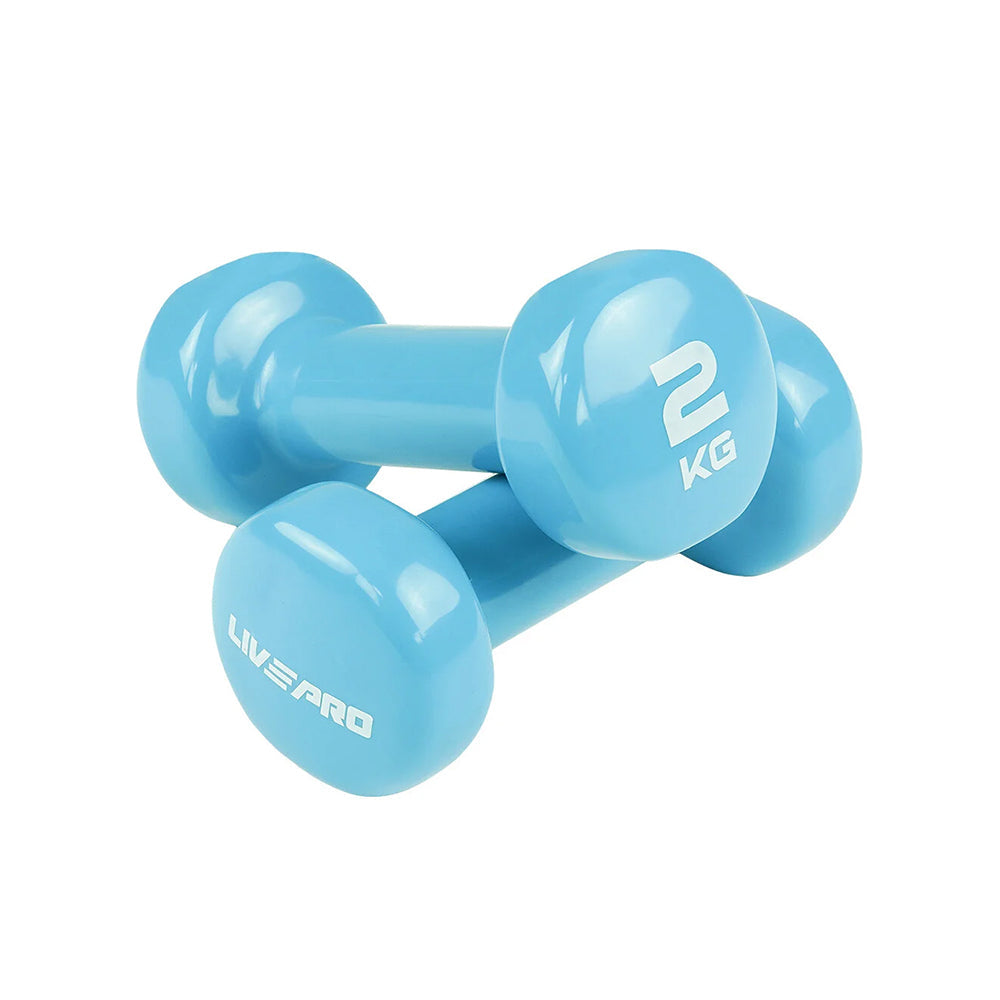 Livepro Vinyl Dumbbells 1 Kg to 5 Kg - LP8076