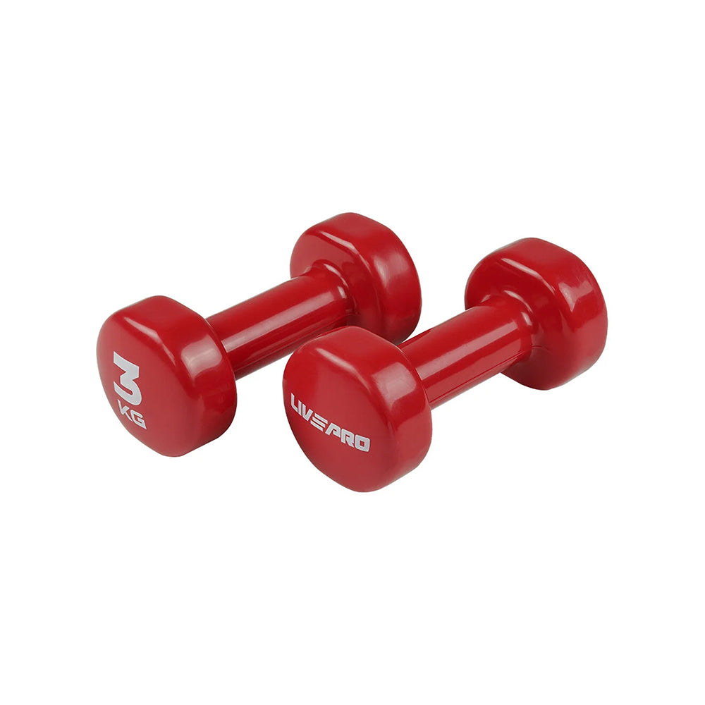 Livepro Vinyl Dumbbells 1 Kg to 5 Kg - LP8076