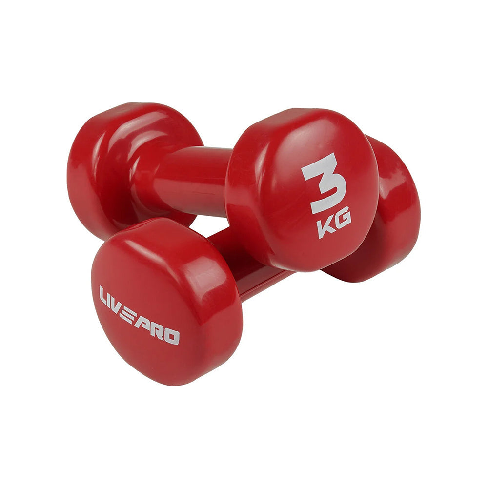 Livepro Vinyl Dumbbells 1 Kg to 5 Kg - LP8076