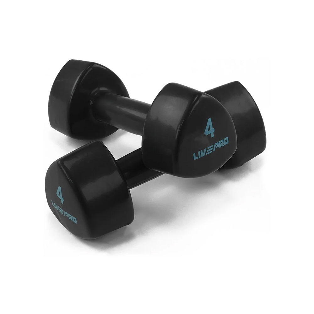 LivePro Black Studio Dumbbells - LP8070