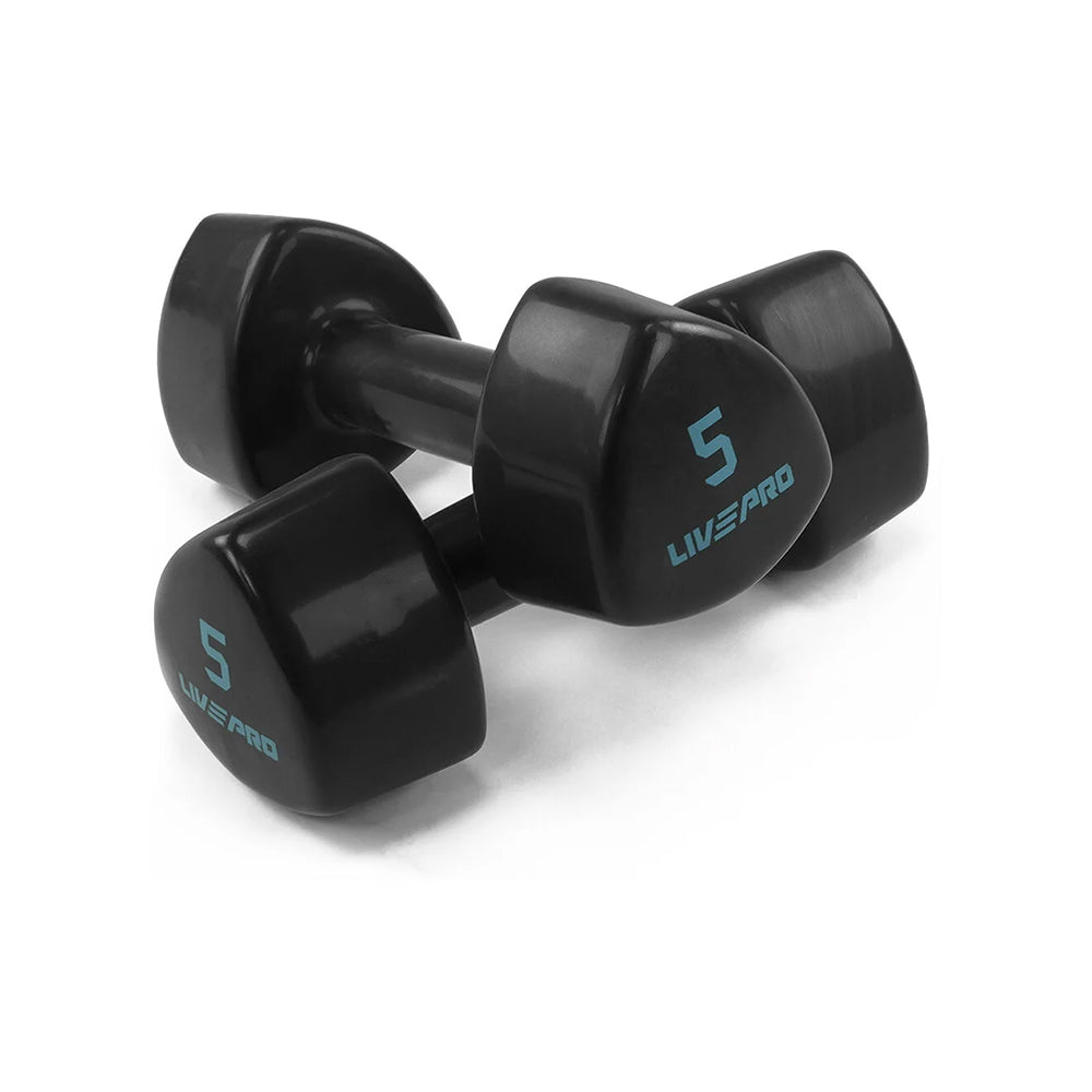 LivePro Black Studio Dumbbells Set 1 kg - 10 kg - LP8070