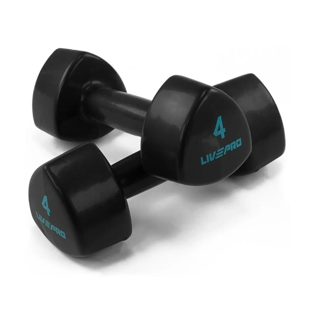 LivePro Black Studio Dumbbells - LP8070