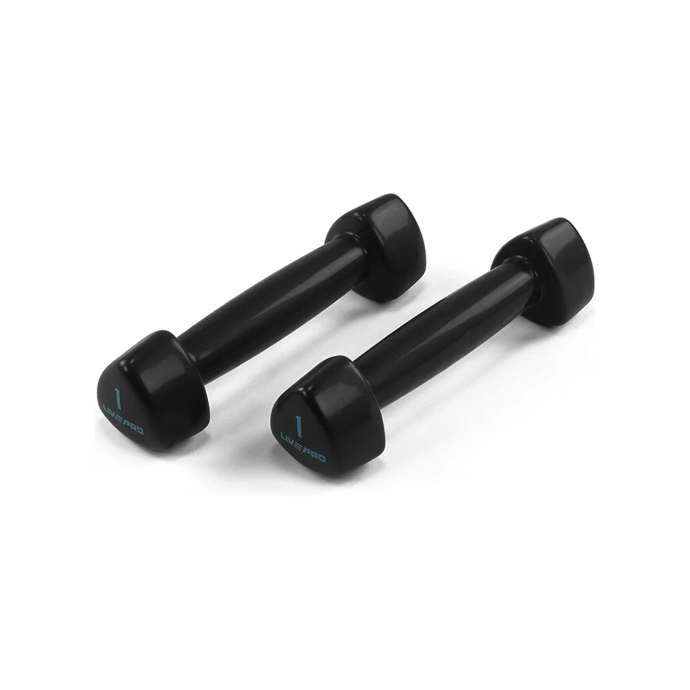 LivePro Black Studio Dumbbells - LP8070