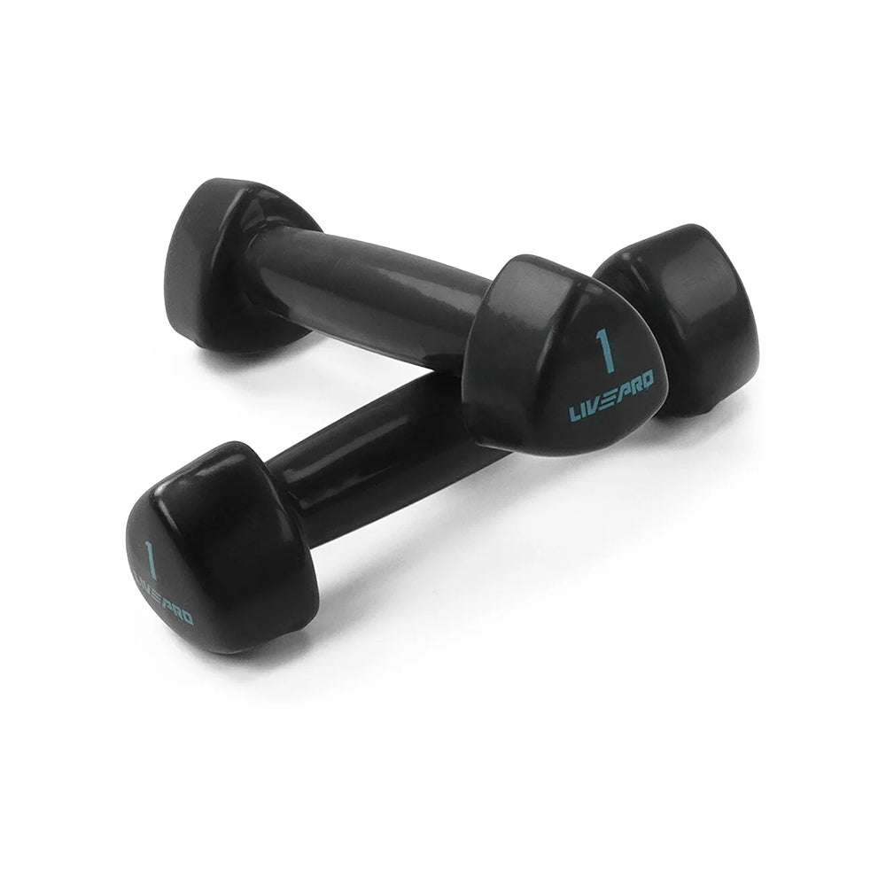 LivePro Black Studio Dumbbells Set 1 kg - 10 kg - LP8070