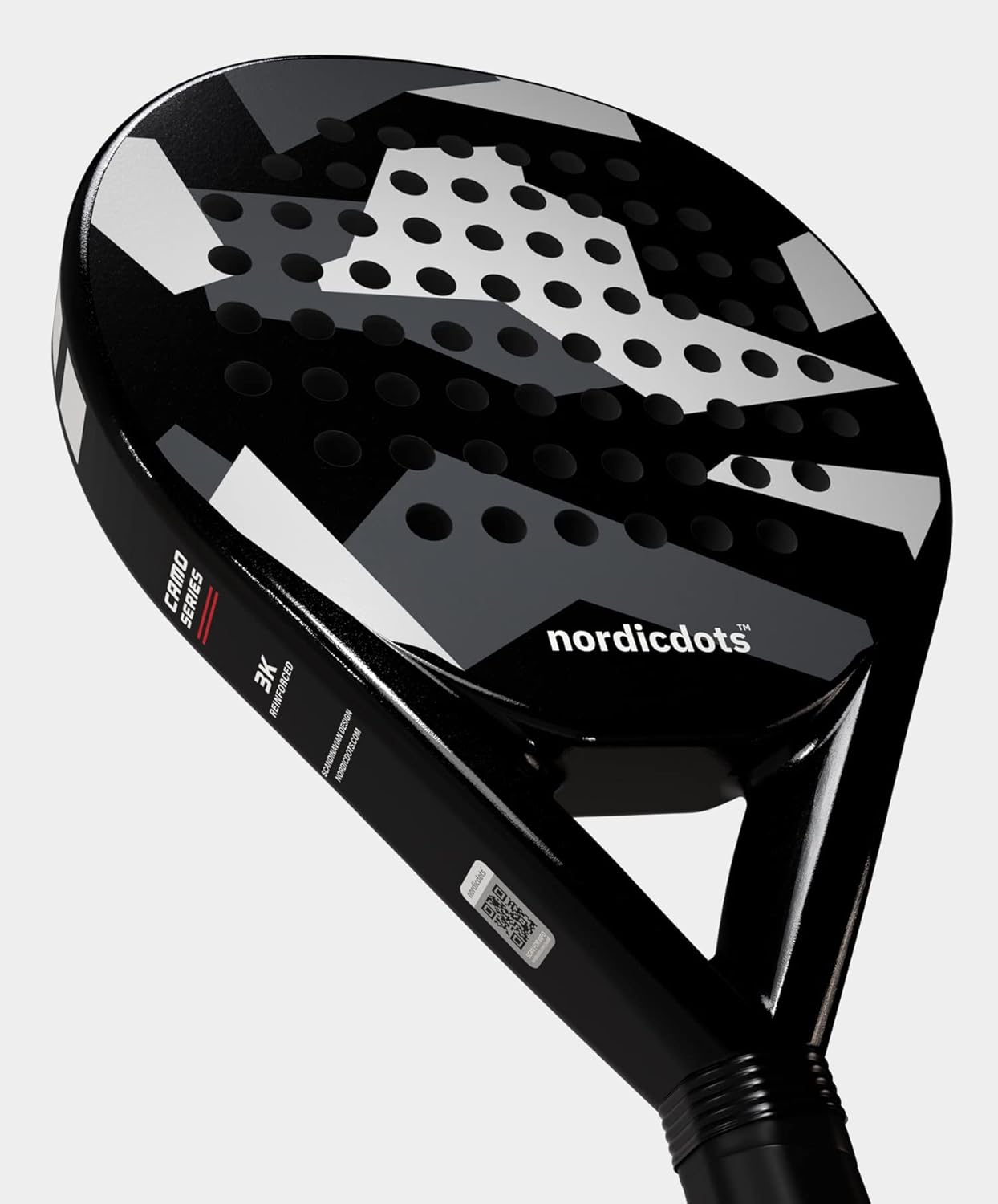 Nordicdots Pro Series Padel Racket - Camo Black