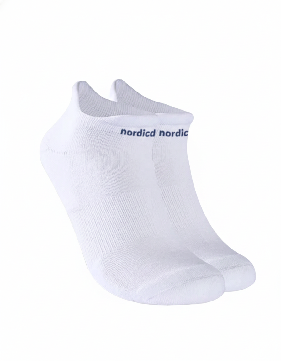 Nordicdots Womens Club Tennis Socks White - Pack of 2