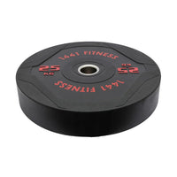 Thumbnail for 1441 Fitness PU Black Rubber Bumper Plates - 5 to 25 KG | Per Piece