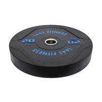 Thumbnail for 1441 Fitness PU Black Rubber Bumper Plates - 5 to 25 KG | Per Piece