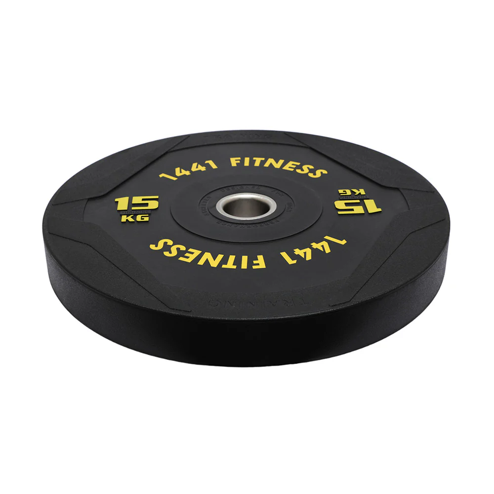 PU Black Bumper Plates -110 Kg Set - Bundle Offer