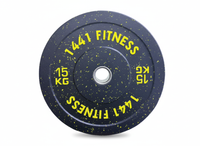 Thumbnail for J611 Squat Rack Combo with Plate Set Bench and Flooring - Bundle Offer - Speckled Bumper Plate 15KG