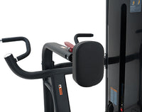 Thumbnail for Close-up of a The Insight Fitness Low Row - SA005 with handlebars and a mirror on a white background