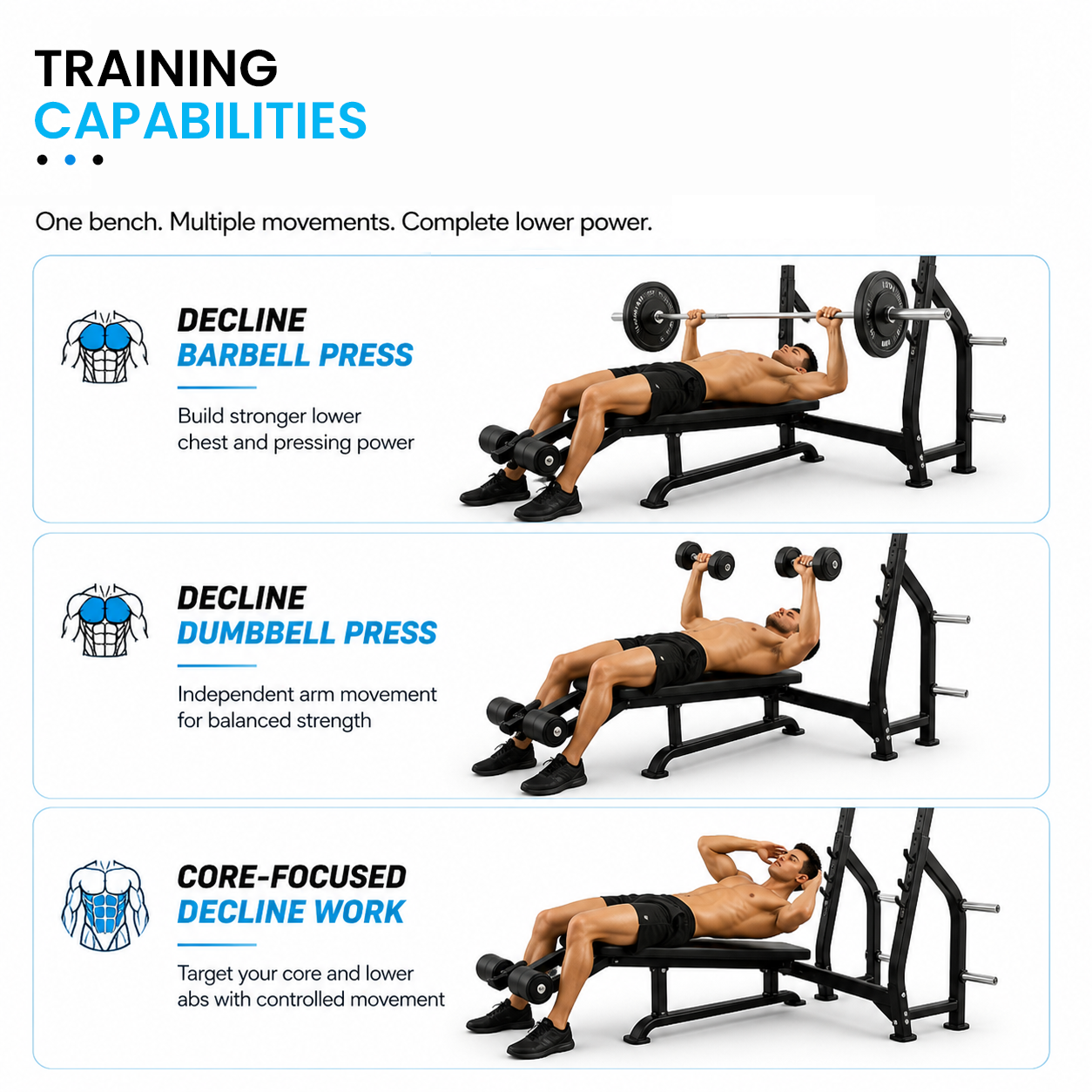 Insight Fitness Decline Olympic Bench - DR006